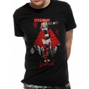 Image of Harley Quinn - Good To Be Bad Mens Large T-Shirt - Black