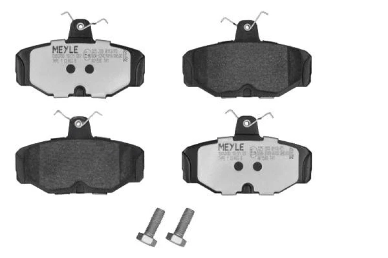 Image of MEYLE 025 209 8113/PD Brake pad set Rear Axle, excl. wear warning contact, MEYLE-PD Quality, with anti-squeak plate Brake Pad Set,disc brake (402)