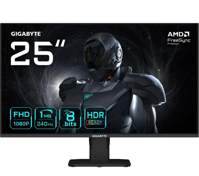 Image of Gigabyte GS25F2A 25" Full HD Gaming Monitor - 1920 x 1080. 240Hz. 1ms