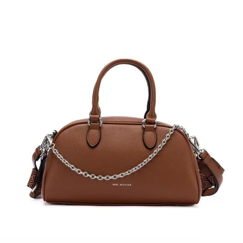 Image of Mac Alyster Womens chain handbag Mac Alyster Milan Marron Female TU