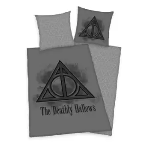 Image of Harry Potter Duvet Set The Deathly Hallows 135 x 200cm / 80 x 80 cm