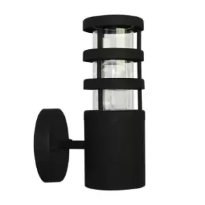 Image of Outdoor IP44 Wall Light Sconce 304 SS Black LED E27 60W Bulb External d01546