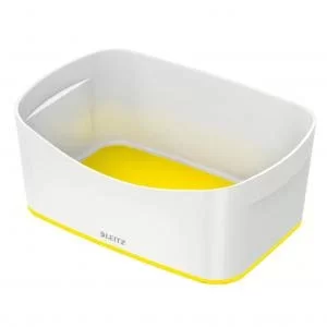 Image of Leitz MyBox WOW Storage Tray. W 246 x H 98 x D 160 mm. Whiteyellow.