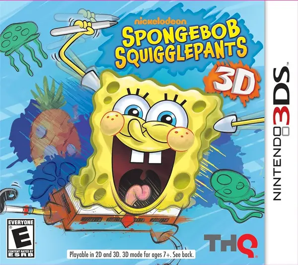 image of SpongeBob Squiggle Pants Nintendo 3DS Game