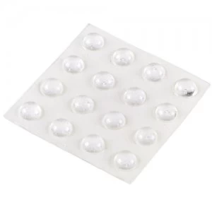 Image of Select Hardware Feltgard Round Clear Vinyl Pads 10mm 16 Pack