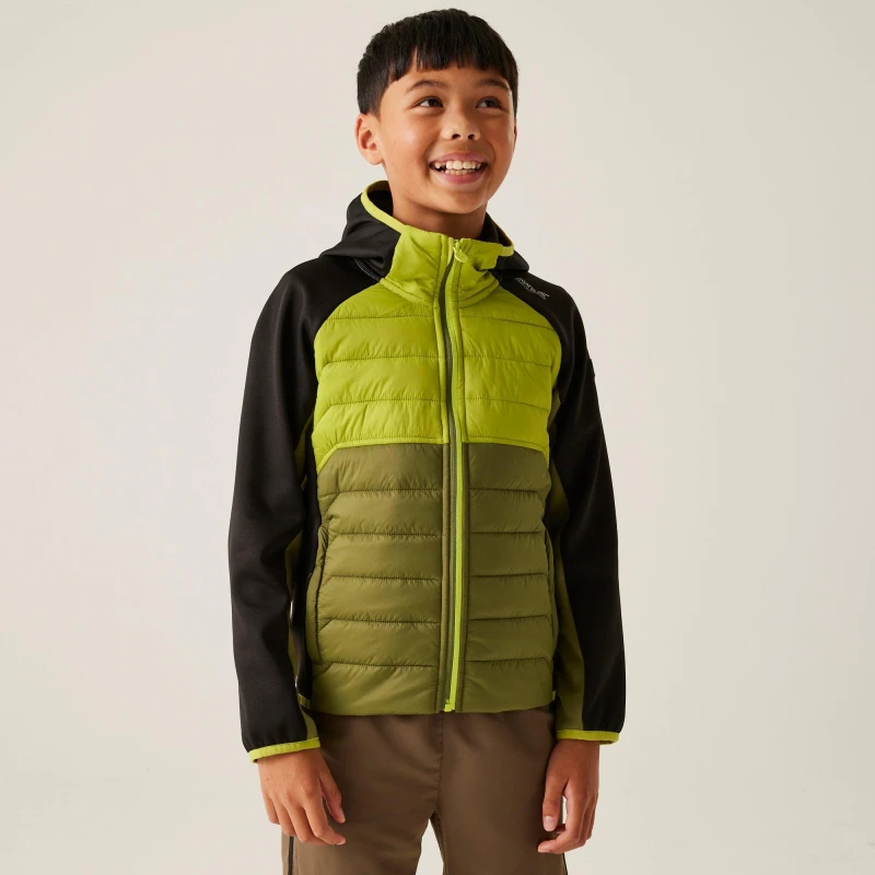 Image of Child hooded jacket Regatta Kielder IX Vert Male 9/10 ans