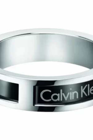 Image of Mens Calvin Klein Stainless Steel Size V/W Hollow Ring Size V KJ7RBR200111