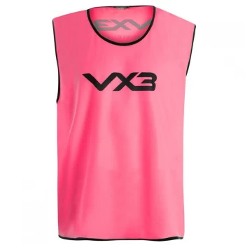 image of VX-3 Hi Viz Mesh Training Bibs Mens - Flurscnt Pink