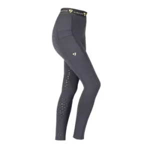 image of Aubrion Dutton Riding Tights Junior Girls - Grey