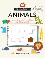 Image of drawing class animals learn to draw with simple shapes and online tutorials