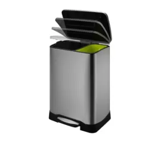 image of EKO Neo-Cube 28+18L Recycling Bin - Matte Grey