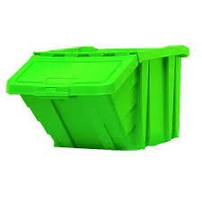 Image of Slingsby VFM Green Heavy Duty Recycle Storage Bin With Lid 369046