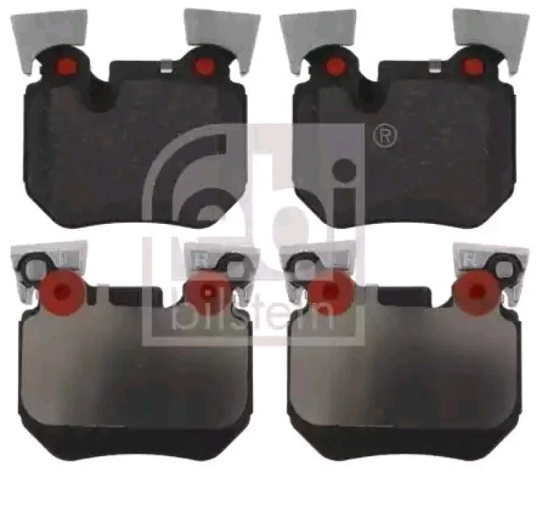 Image of FEBI BILSTEIN 16767 Brake pad set Rear Axle, prepared for wear warning indicator Brake Pad Set,disc brake (402)