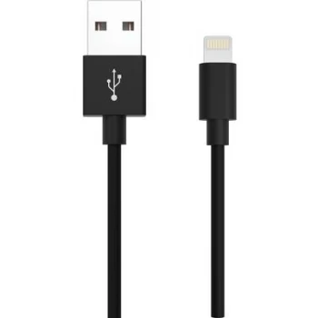 Image of Ansmann iPad/iPhone Data cable/Charger lead [1x USB 2.0 connector A - 1x Apple Dock lightning plug] 2m Black