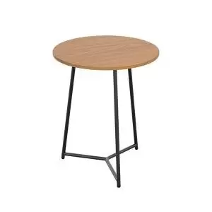 Image of Jemini Trinity Mid Table 600x600x735mm Nova OakBlack KF823476 KF823476
