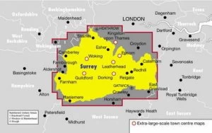 Image of Surrey by Ordnance Survey Hardback