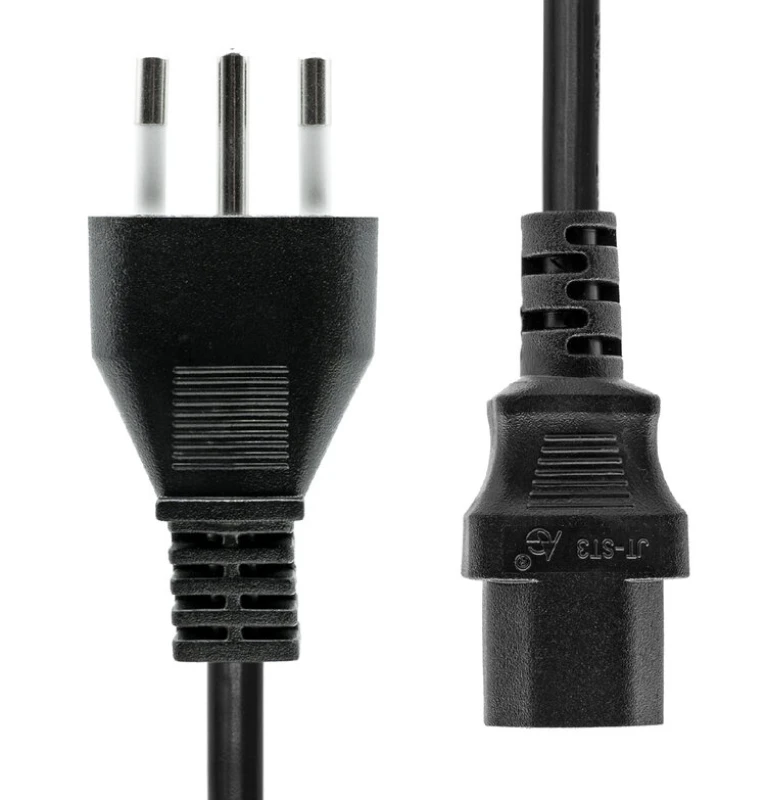 Image of ProXtend Type L (Italy) to C13 Power Cord Black 3m