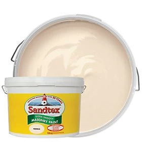 image of Sandtex Ultra Smooth Masonry Paint - Magnolia 10L