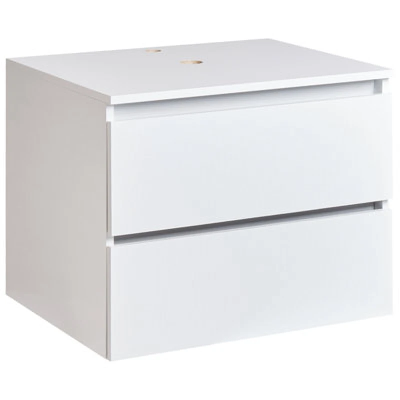 Image of Beliani Wall Mounted Vanity Unit Serra 60 Cm White