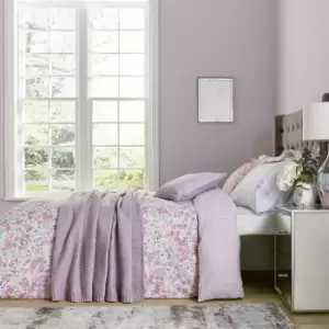 image of Katie Piper Cotton Calm Daisy Lilac Pink Bedding Set -Single