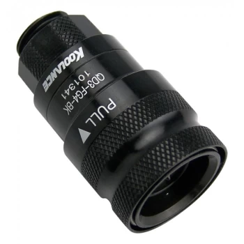 Image of Koolance QD3 Female Quick Disconnect No-Spill Coupling G 1/4 BSPP - Black