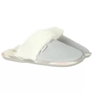 Image of Barbour Womens Lydia Mule Slippers Grey Suede 7