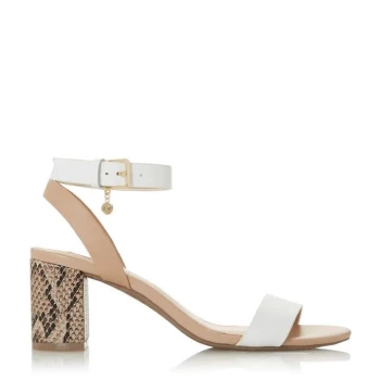 image of Dune London Memee Heeled Sandals - Brown - 777