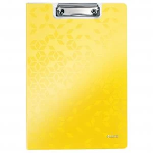 image of Leitz WOW Clipfolder with cover. A4. Yellow. - Outer carton of 10