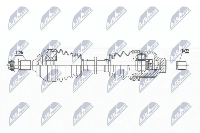Image of NTY Drive shaft NTY NPW-CT-115