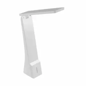 image of Eglo White Desk Lamp With Touch-Dimming And 3-Step Dimming