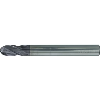 image of 10.0MM St/Sh 4FL Ball Nose End Mill Q-Coat - Swisstech