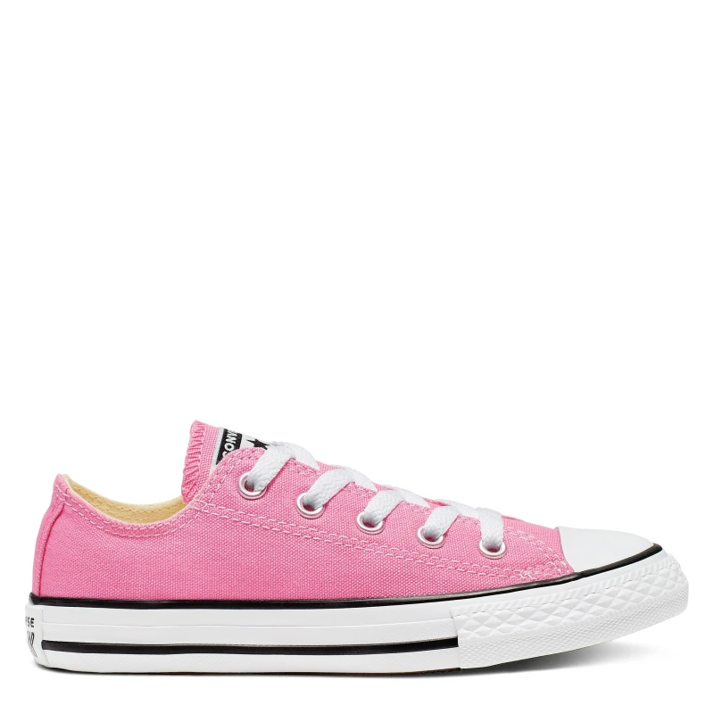 Image of Converse pink all star lo Girls Junior trainers Pink UK 1.5 (EU 33½)