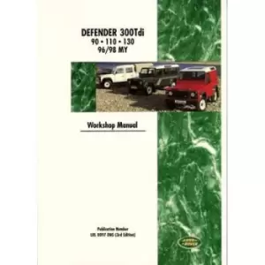 Image of Land Rover Defender - 300 Tdi Workshop Manual 1996-1998 by Brooklands Books Ltd
