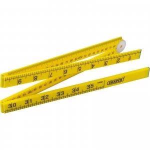 Image of Draper Plastic Folding Rule 1m