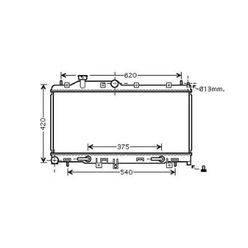 Image of Engine radiator DIEDERICHS DCM3045