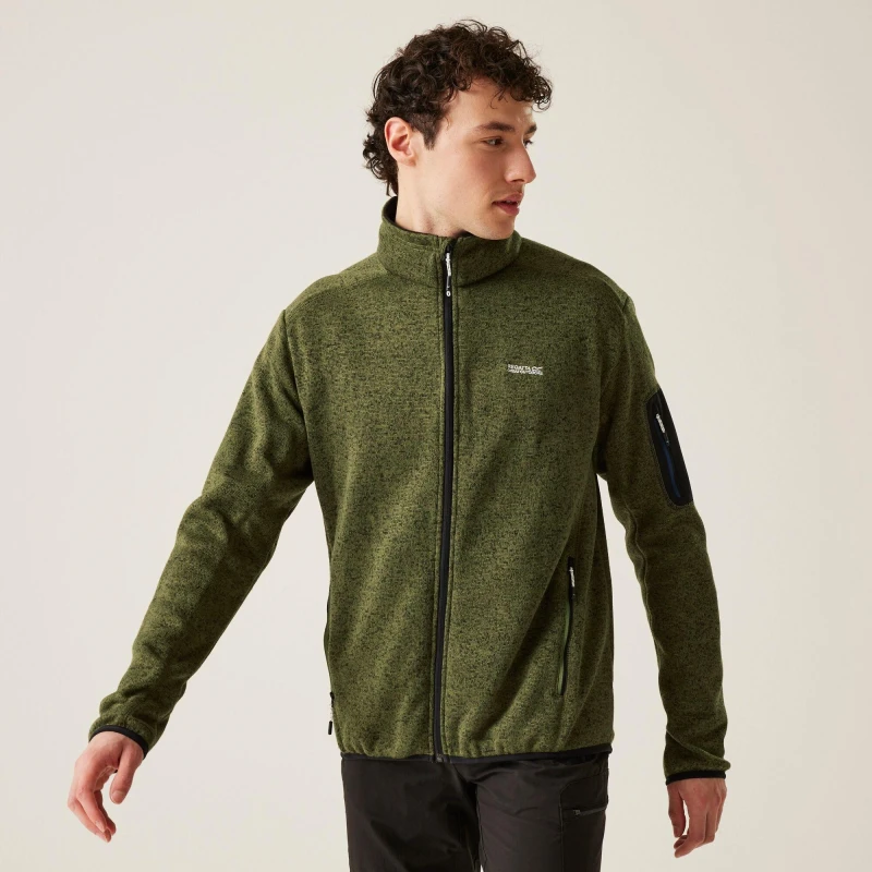 Image of Regatta Mens Newhill Full Zip Breathable Fleece Jacket M - Chest 39-40' (99-101.5cm) Nephrite Green RMA554-1W3-M