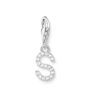 THOMAS SABO Silver Zirconia Letter S Charm