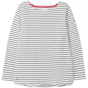Image of Joules Womens Harbour Relaxed Fit Cotton Long Sleeve Top UK 10- Bust 35' (89cm)