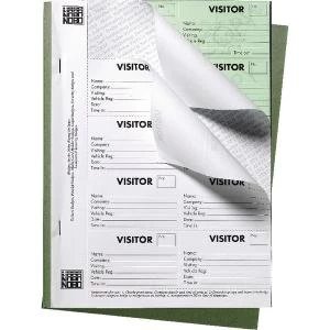 image of Nobo 25 Page Visitors Badge Slip Book 35334941