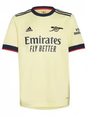 Image of adidas Arsenal Junior 21/22 Away Shirt, Yellow, Size 13-14 Years