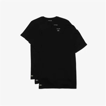 Image of Lacoste 3 Pack T Shirts - Black