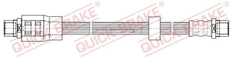 Image of QUICK BRAKE Brake hose QUICK BRAKE 22.413
