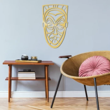 Image of Capt?v?ty Metal Decor - Gold Gold Decorative Metal Wall Accessory