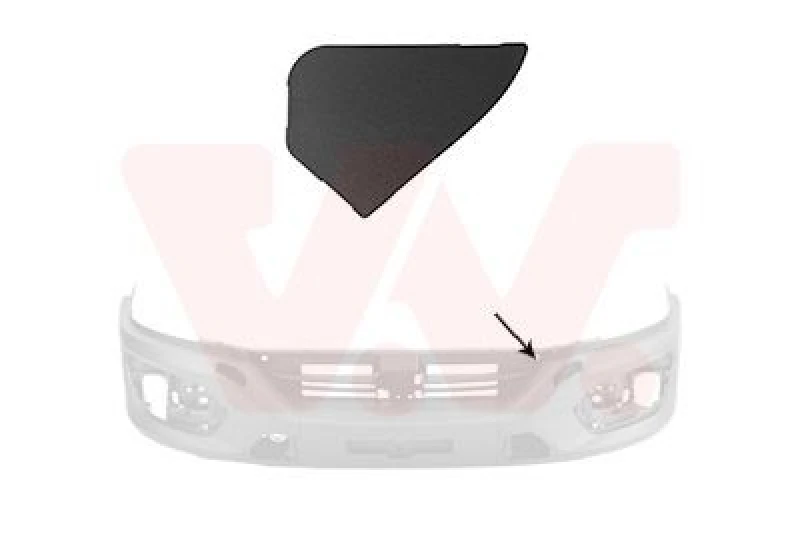 Image of VAN WEZEL Bumper cover VAN WEZEL 2818585