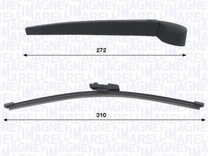 Image of MAGNETI MARELLI Wiper arm set MAGNETI MARELLI 000723180476