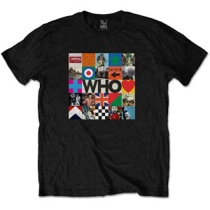 Image of The Who - 5x5 Blocks Unisex Large T-Shirt - Black