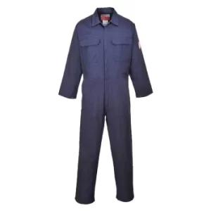 image of Biz Flame Mens Pro Flame Resistant Coverall Navy 3XL