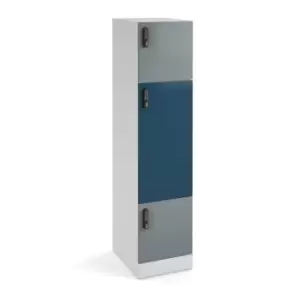 image of Flux 1700mm high lockers with three doors (larger middle door) - digital lock