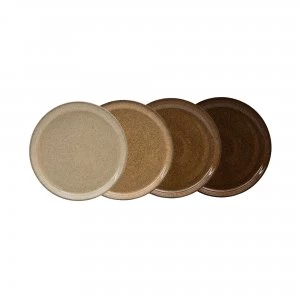Image of Denby Studio Craft 4 Piece Medium Coupe Plate Set