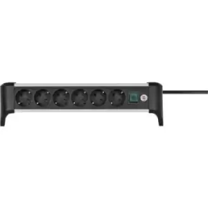 Image of Brennenstuhl 1391040600 Power strip (+ switch) Silver-black PG connector